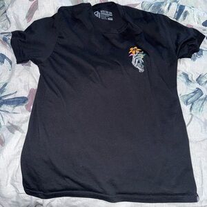 Into The AM Skull with flowers Tshirt Large